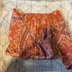 off the shoulder shirt